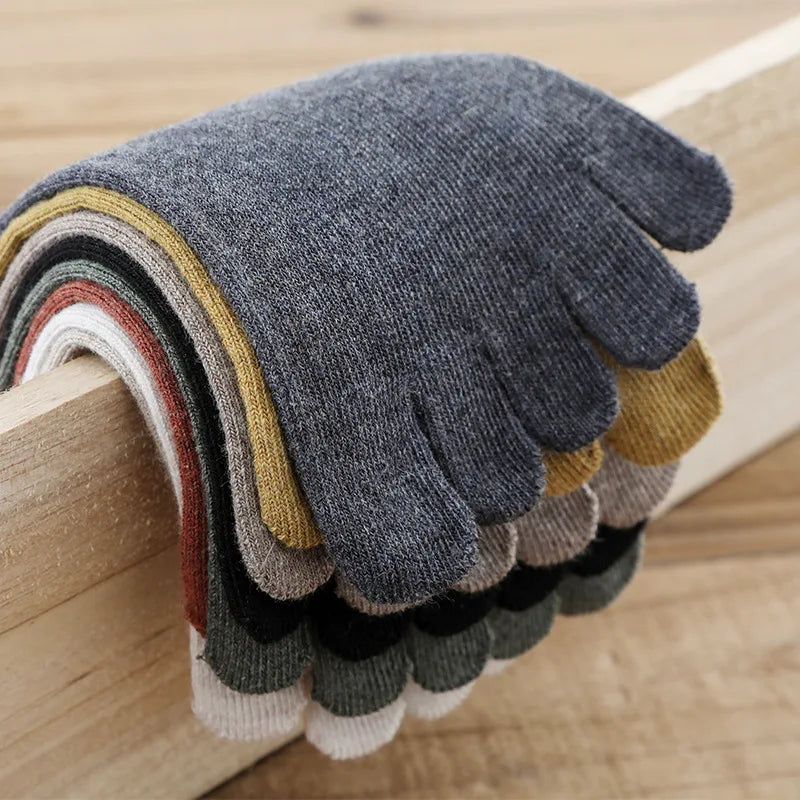 5 Pairs/Lot Cotton Five Finger Short Socks For Woman Girl Solid Breathable Soft Elastic Harajuku Socks With Toes Hot Sell - Image 6