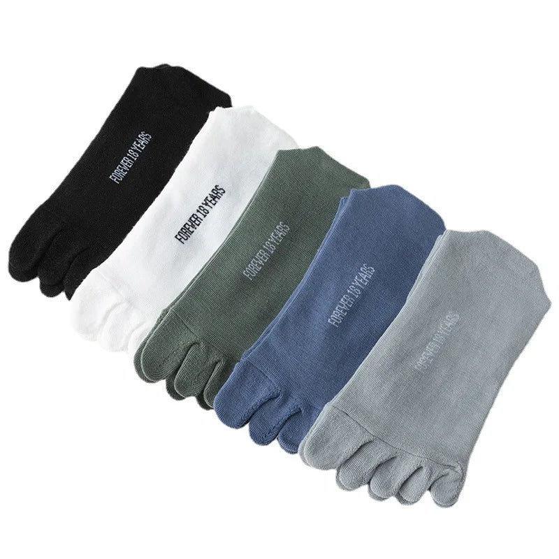 1pair Men Sock Breathable Cotton Casual Thin High Quality Toe Socks Elastic Fashion Five Fingers Socks for Male Sports Running - Image 6