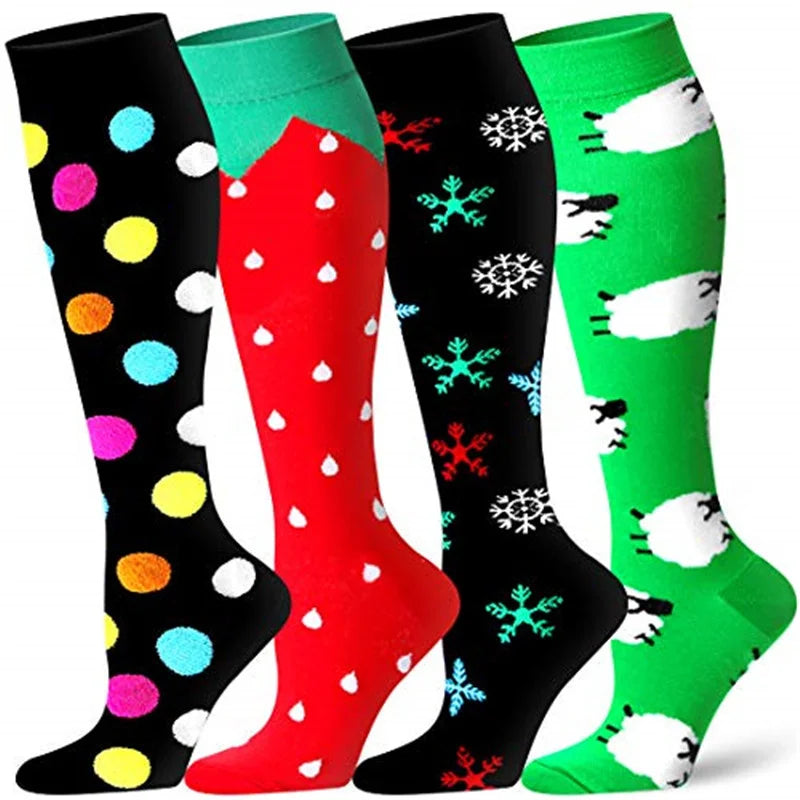 Compression Stockings Men Women Cycling Socks Edema Diabetes Varicose Veins Running Marathon Sports Compression Socks