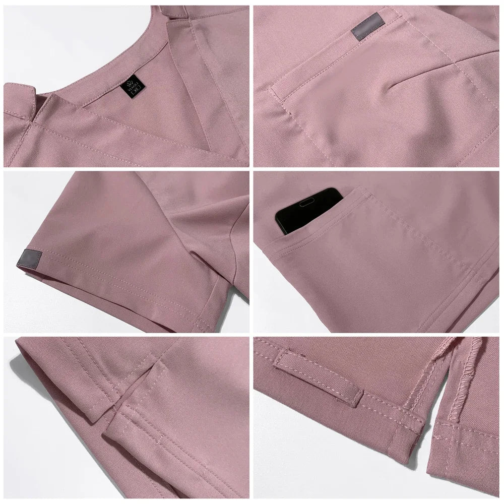 Unisex Medical Uniforms Clinical Uniform Men Nursing Clothes Doctor Costume Nurse Scrub Sets Dentist Workwear Include Tops pants - Image 3