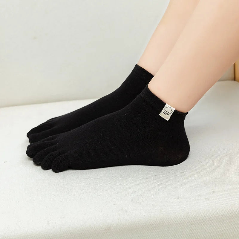 Socks For Women Five Finger Socks Female Sock Solid Color 5 Toe Sock Slippers Girls Gift Lady Funny Harajuku Cotton Socks Mujer - Image 6
