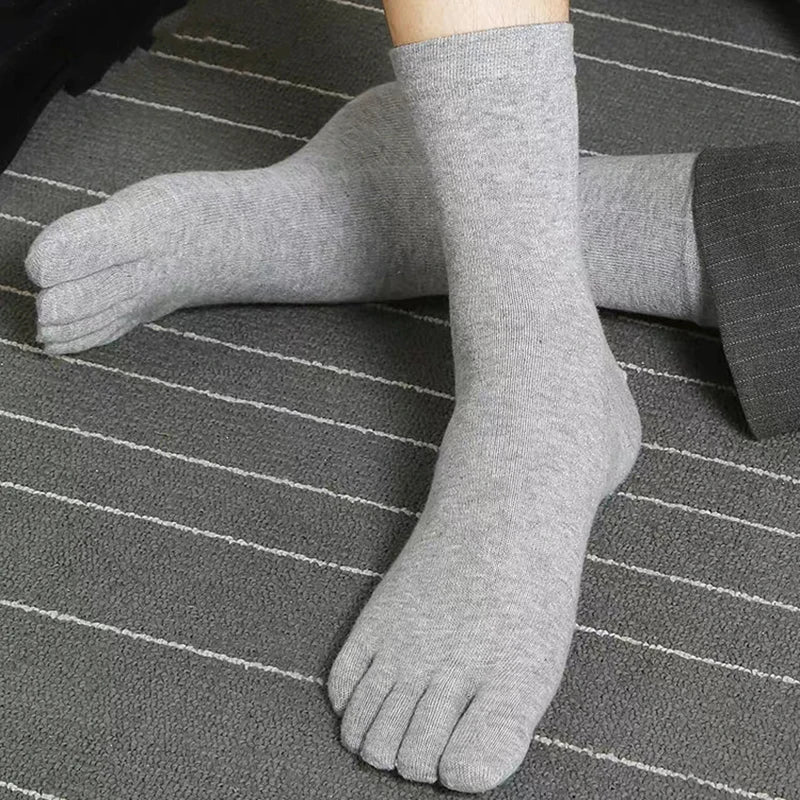 10Pcs Men's Cotton Five-finger Socks Comfortable Sports Running Funny Tabi Toe Socks Breathable Casual Ankle Socks Male - Image 2