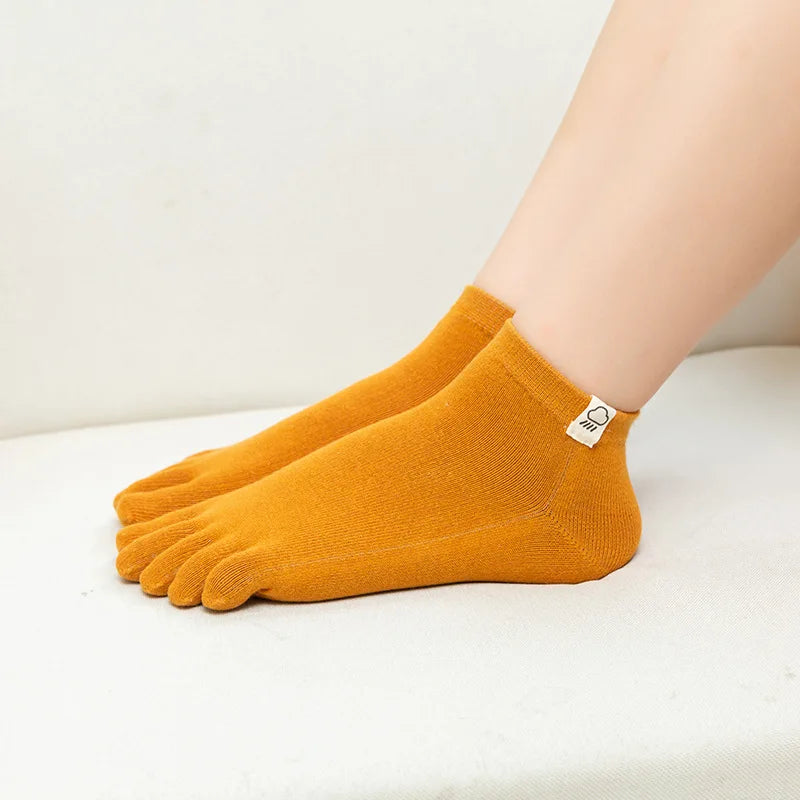 Socks For Women Five Finger Socks Female Sock Solid Color 5 Toe Sock Slippers Girls Gift Lady Funny Harajuku Cotton Socks Mujer - Image 5