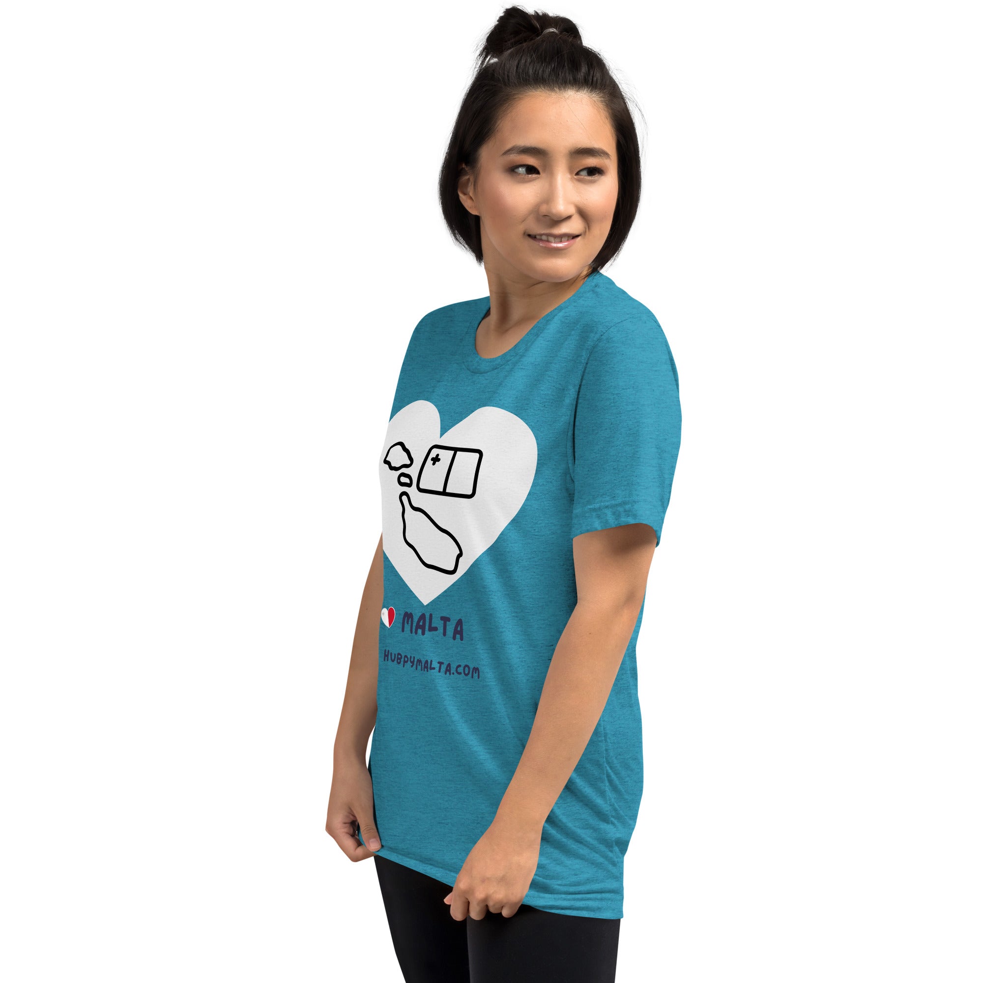 Unisex t-shirt - Malta Map Heart (Multi-Colour Multi-Size) - Image 66
