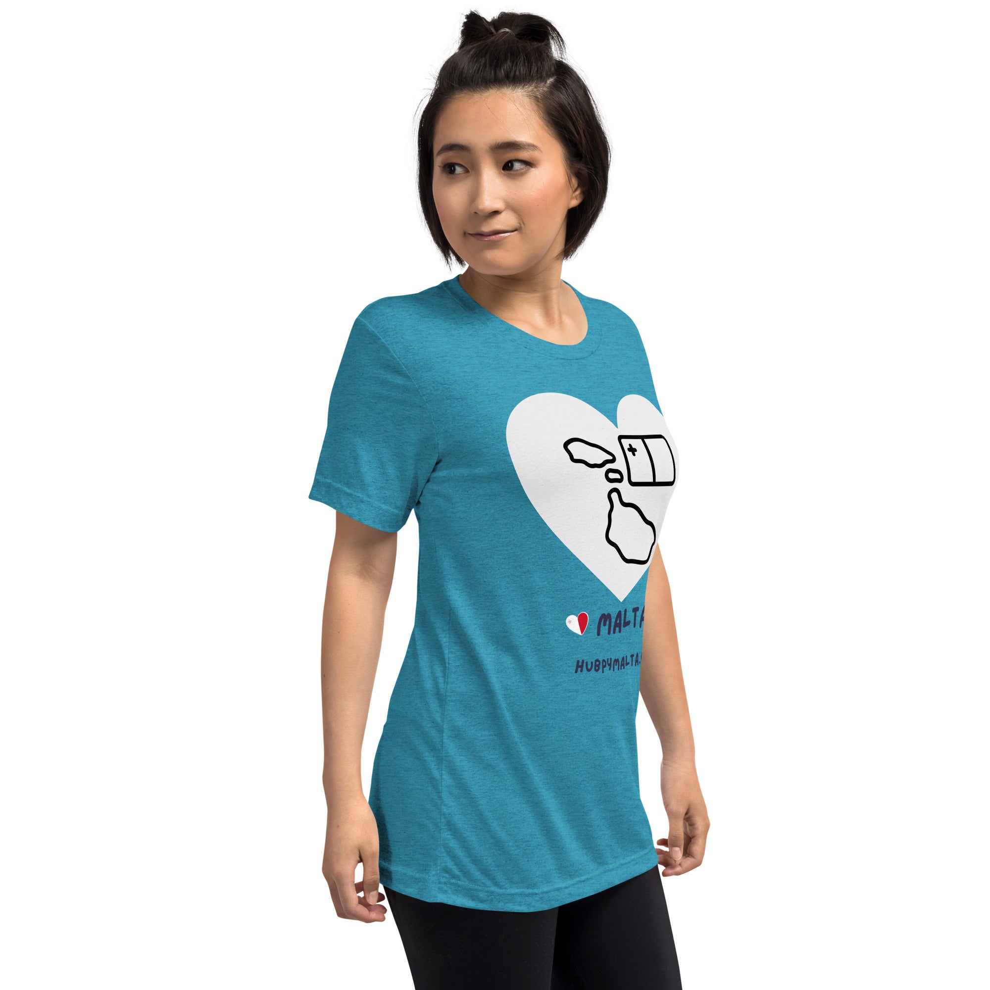 Unisex t-shirt - Malta Map Heart (Multi-Colour Multi-Size) - Image 68