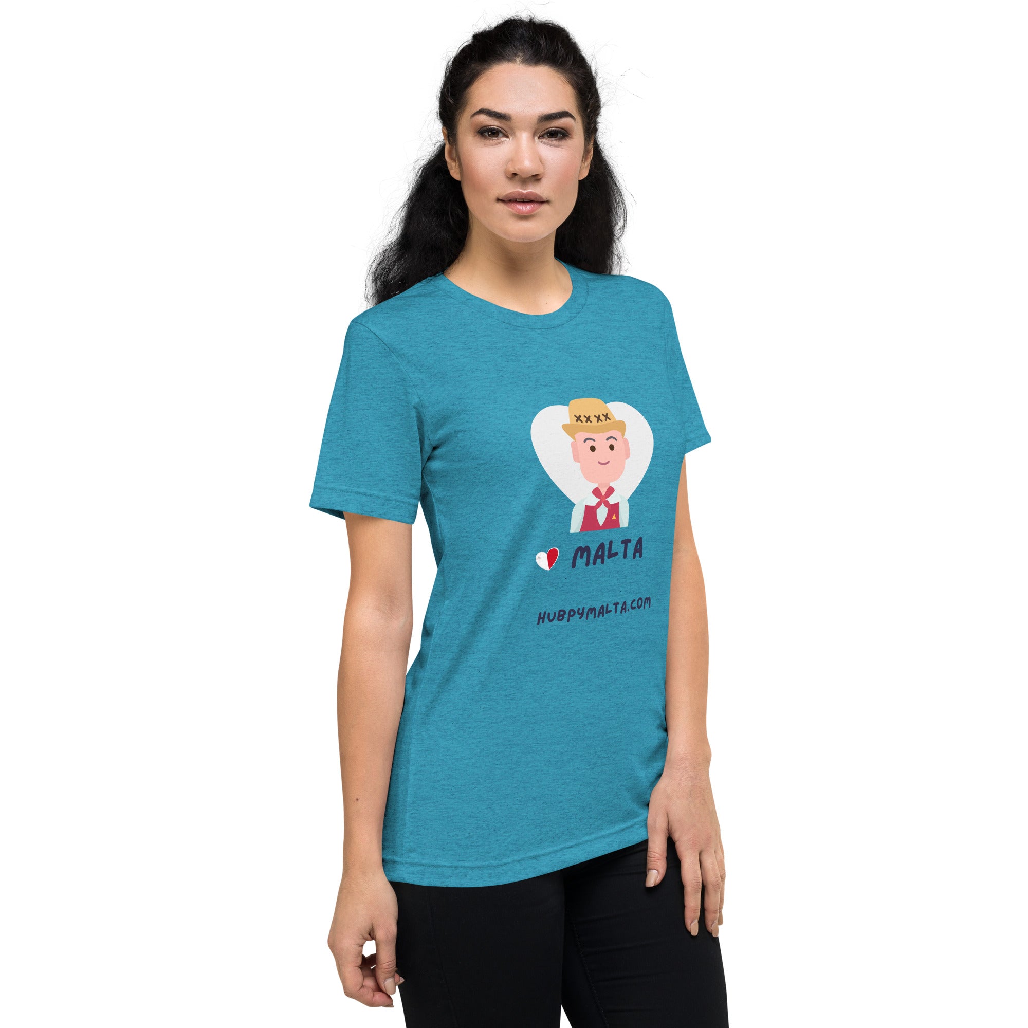 Unisex t-shirt - Malta Man with Hat (12 Colours 8 Sizes) - Image 40