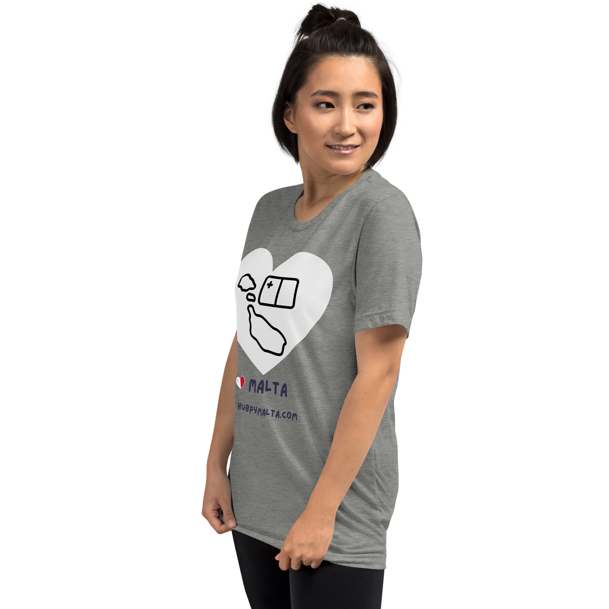 Unisex t-shirt - Malta Map Heart (Multi-Colour Multi-Size) - Image 81