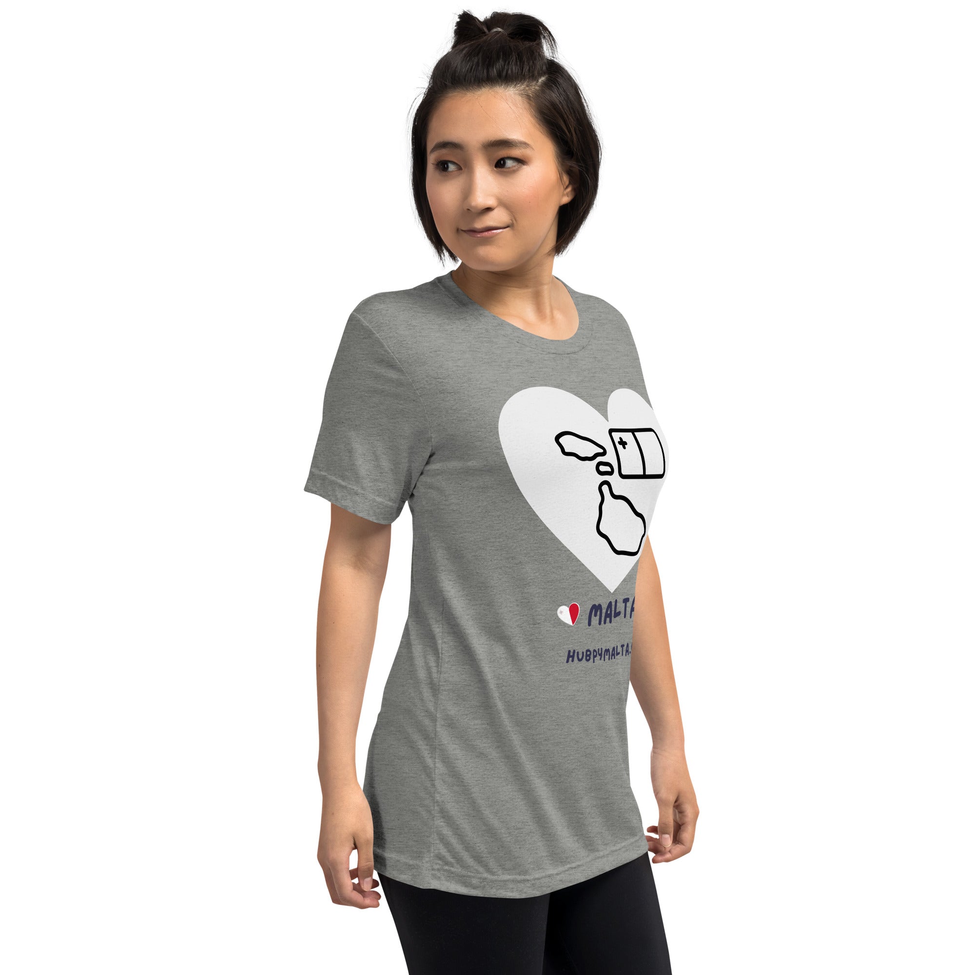 Unisex t-shirt - Malta Map Heart (Multi-Colour Multi-Size) - Image 83