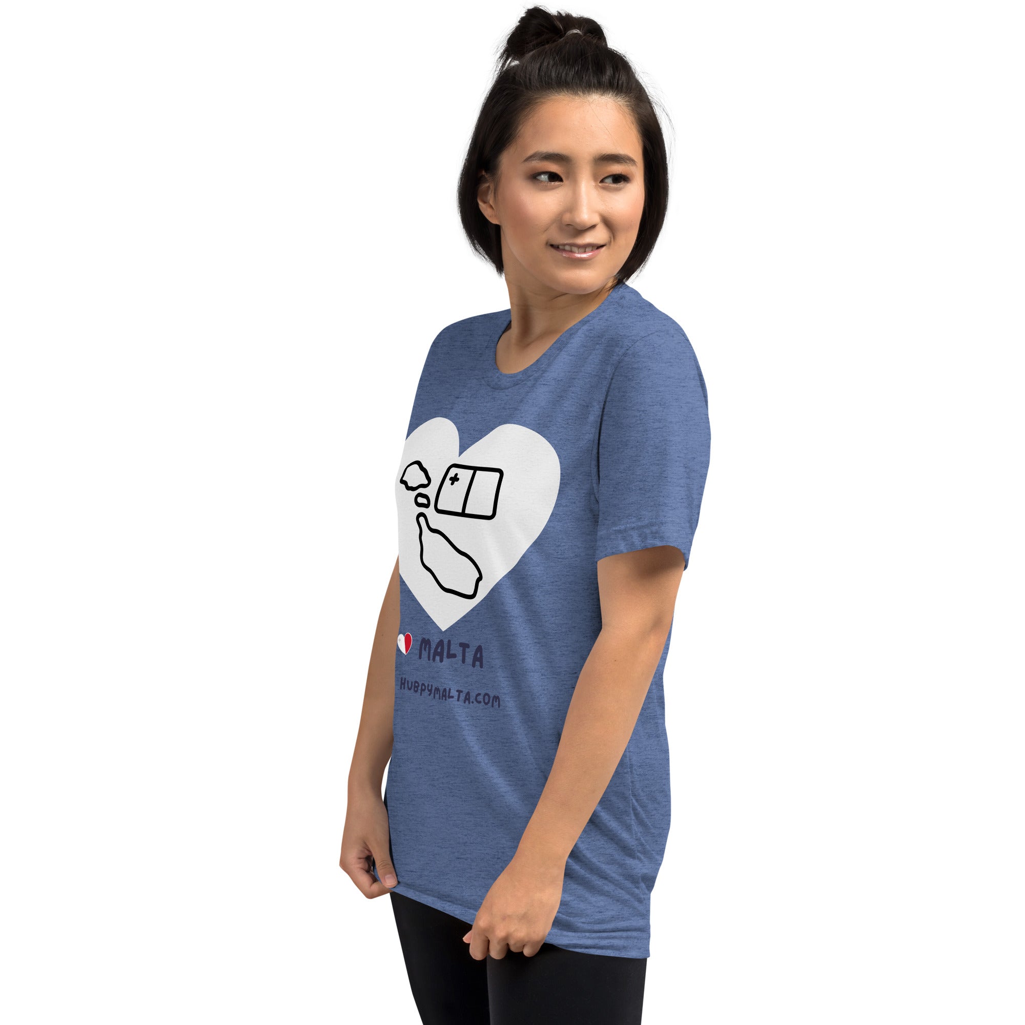 Unisex t-shirt - Malta Map Heart (Multi-Colour Multi-Size) - Image 61