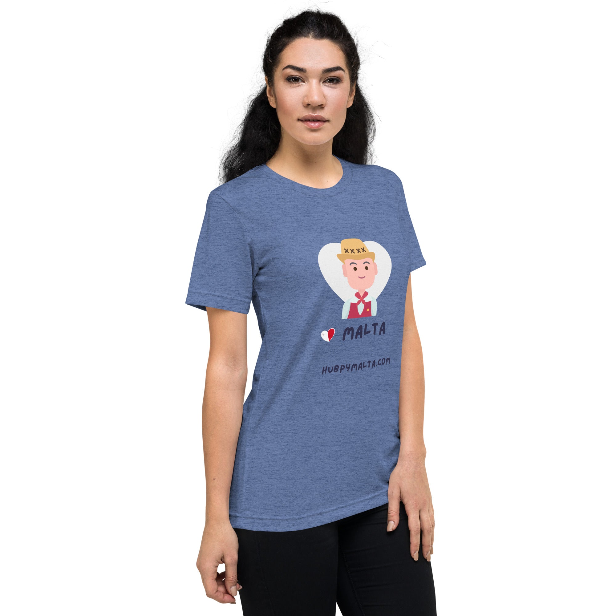 Unisex t-shirt - Malta Man with Hat (12 Colours 8 Sizes) - Image 35