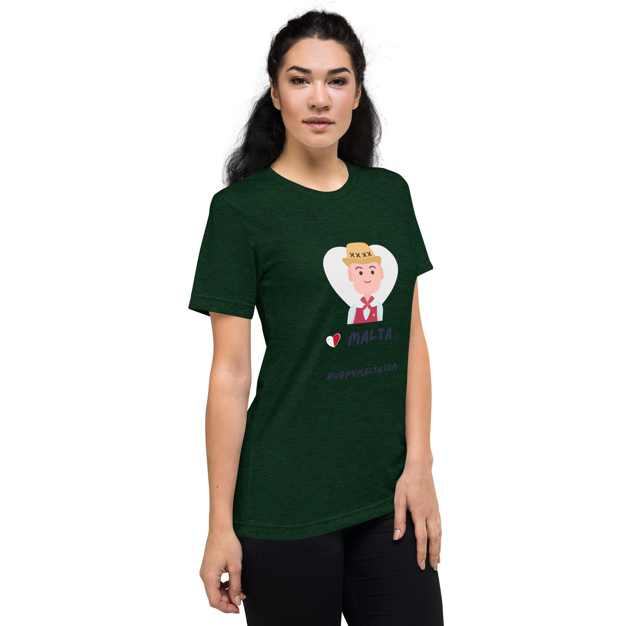 Unisex t-shirt - Malta Man with Hat (12 Colours 8 Sizes) - Image 5