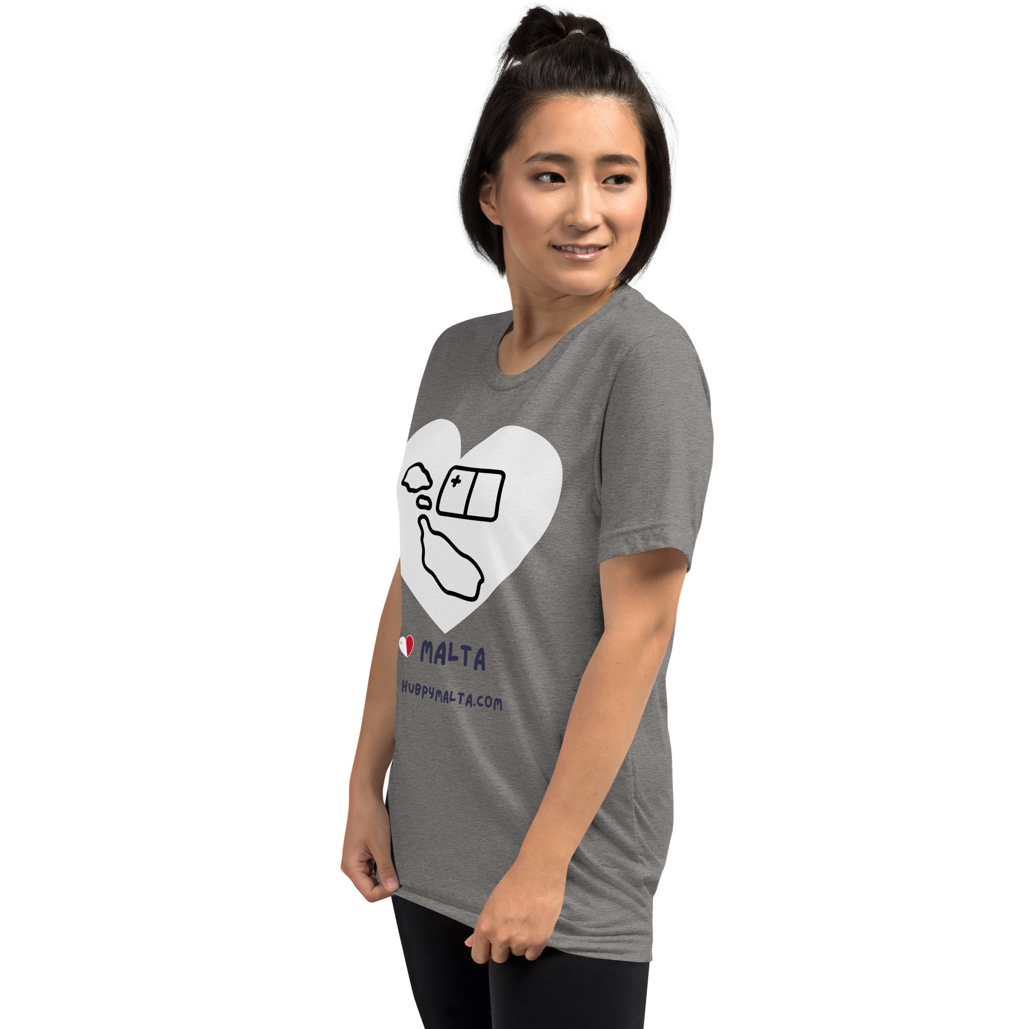 Unisex t-shirt - Malta Map Heart (Multi-Colour Multi-Size) - Image 71