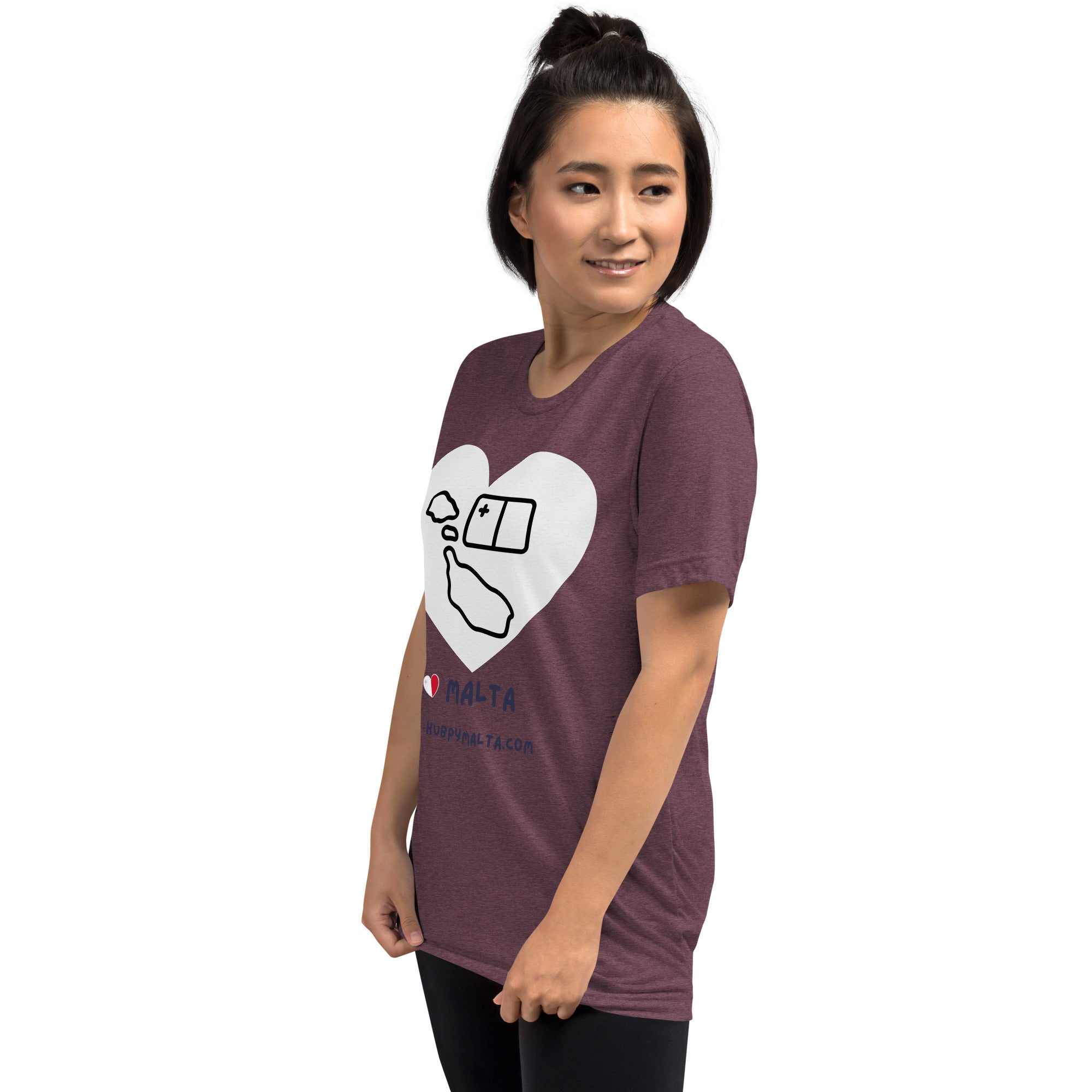 Unisex t-shirt - Malta Map Heart (Multi-Colour Multi-Size) - Image 46