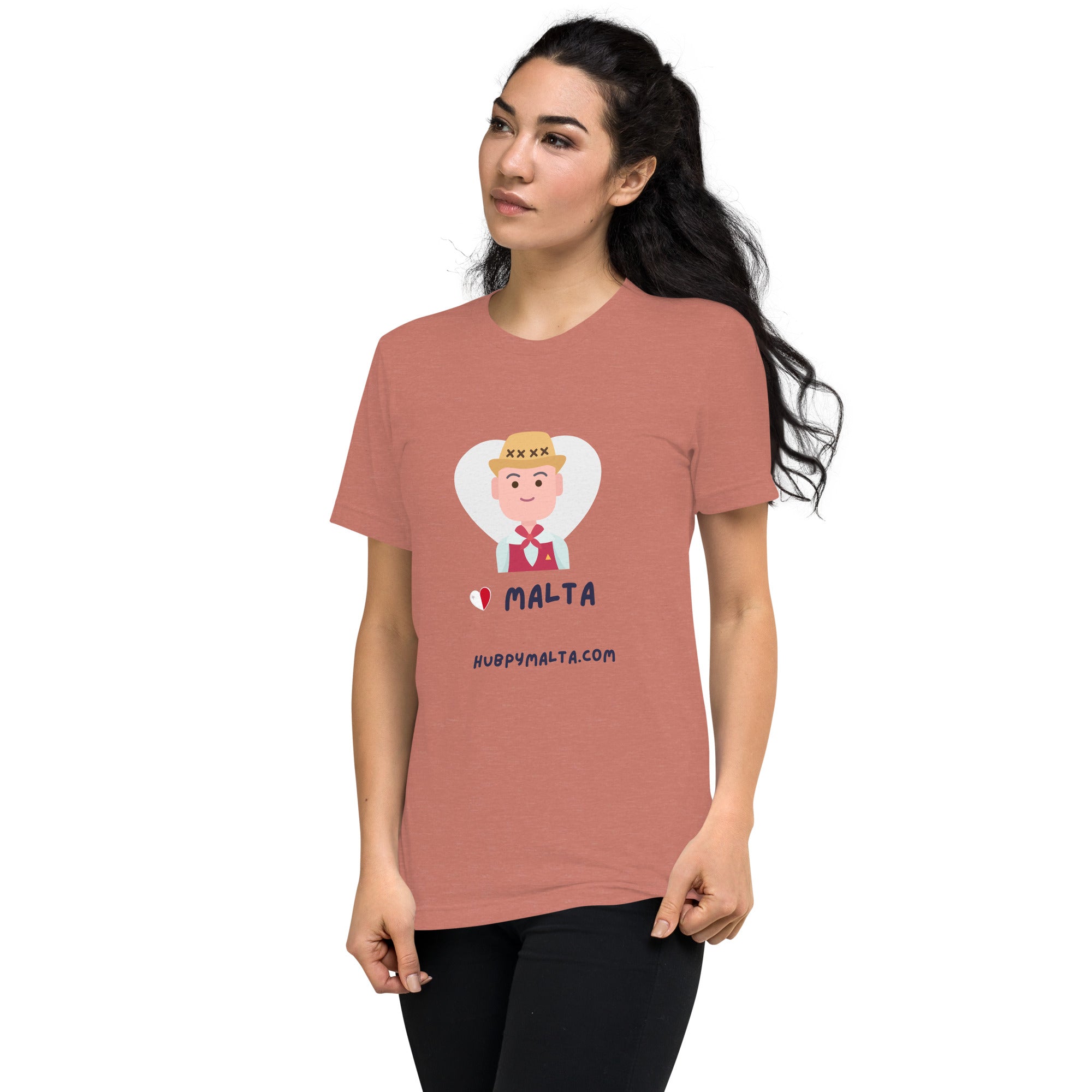 Unisex t-shirt - Malta Man with Hat (12 Colours 8 Sizes) - Image 48