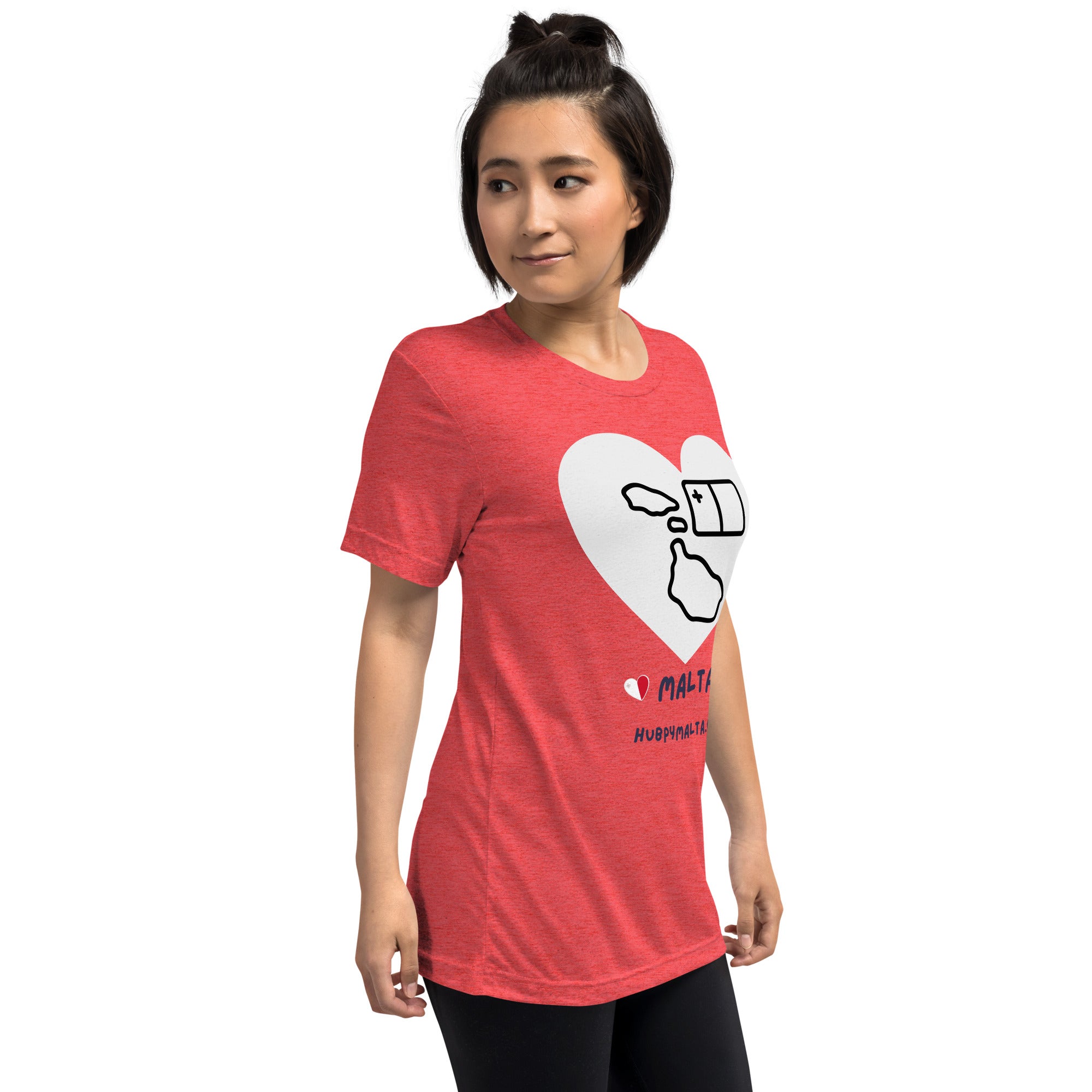 Unisex t-shirt - Malta Map Heart (Multi-Colour Multi-Size) - Image 58
