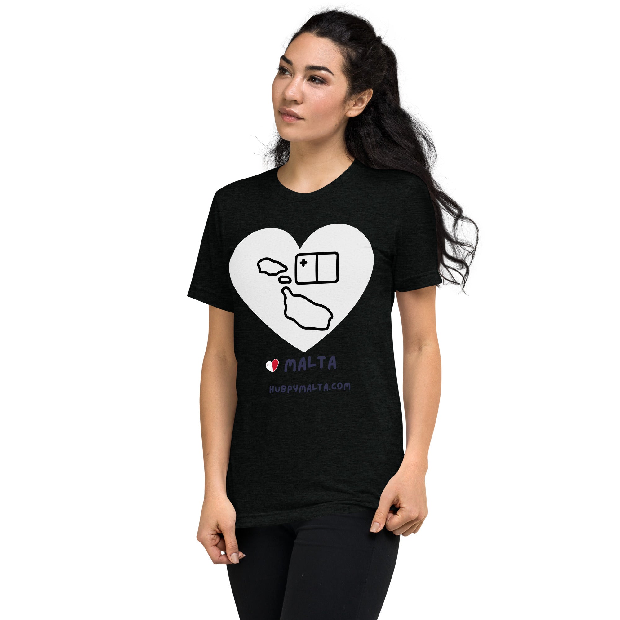Unisex t-shirt - Malta Map Heart (Multi-Colour Multi-Size) - Image 12