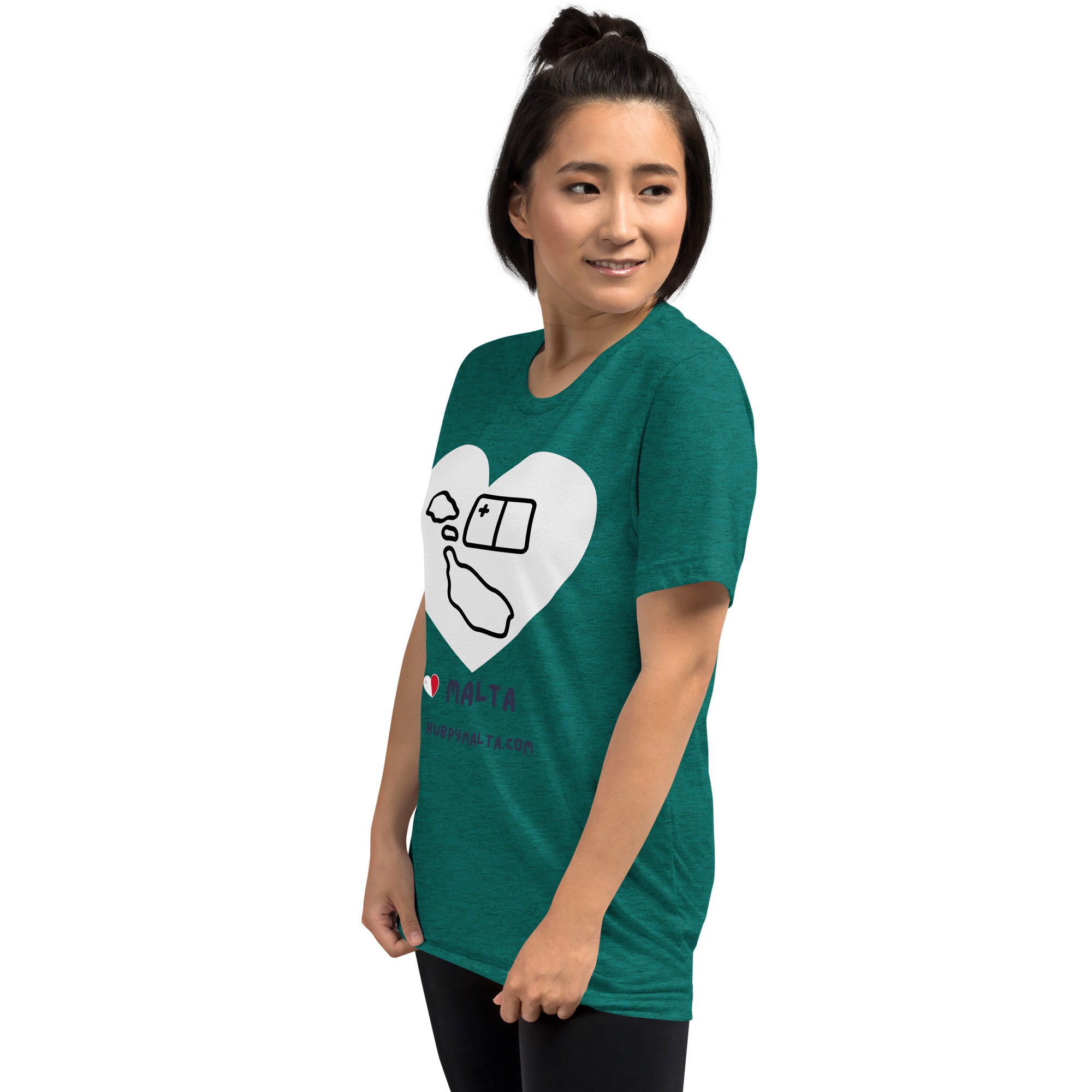 Unisex t-shirt - Malta Map Heart (Multi-Colour Multi-Size) - Image 41