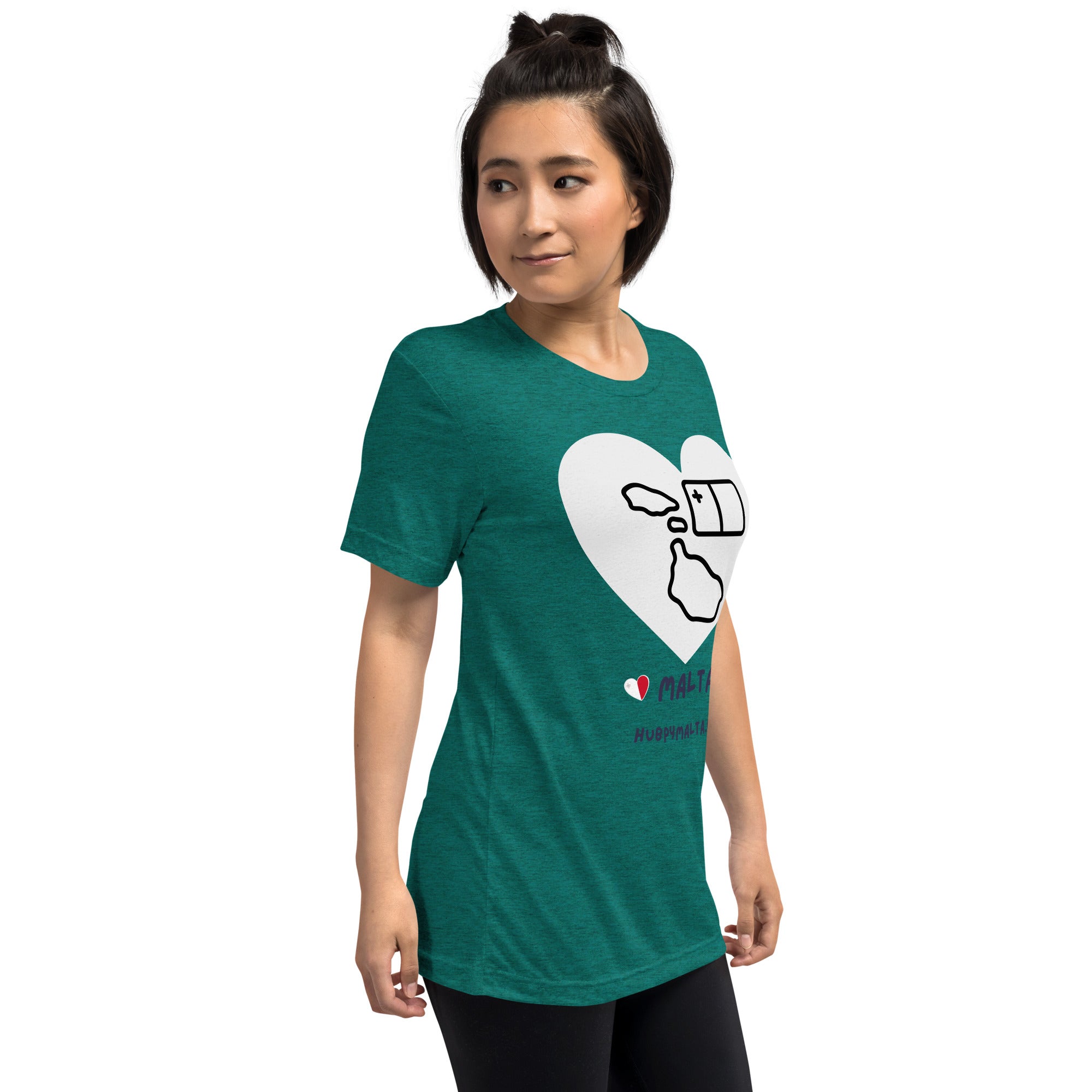 Unisex t-shirt - Malta Map Heart (Multi-Colour Multi-Size) - Image 43